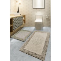 Набор ковриков для ванной L'Essentiel Macaroni Beige Piante Beige фото №1 — интернет-магазин Desire.md