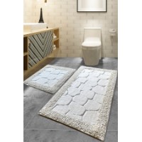 Набор ковриков для ванной L'Essentiel Macaroni Beige Stone Ecru фото №1 — интернет-магазин Desire.md