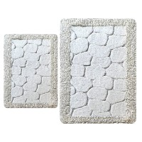 Набор ковриков для ванной L'Essentiel Macaroni Beige Stone Ecru фото №4 — интернет-магазин Desire.md