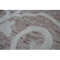 Set cuvertura+2 fete de perna Relaxe Home Elegant Cotton 3pcs Beige and White imaginea #6 — magazin online Desire.md