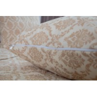 Set cuvertura+2 fete de perna Relaxe Home Elegant Cotton 3pcs Beige Fantasy imaginea #6 — magazin online Desire.md