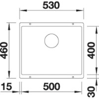 Chiuvetă de bucătărie Blanco Subline 500-U (523441) imaginea #2 — magazin online Desire.md