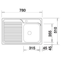Кухонная мойка Blanco Classic 40S RH (511124) фото №2 — интернет-магазин Desire.md