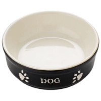 Bol pentru câini Nobby Dog Black/Beige 130ml (68764)