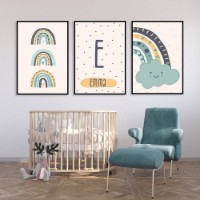Pictură ArtShop Personalized Name Wall Art Triptych 30x45cm (SET397-L)