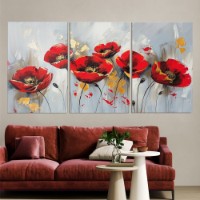 Картина ArtShop Red Poppy Triplych 30x45cm (SET554)