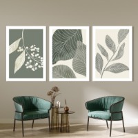 Картина ArtShop Soft Green Botanical Leaves Triptych 30x45cm (SET417)