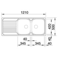 Chiuvetă de bucătărie Blanco Tipo 8S (511925) imaginea #2 — magazin online Desire.md