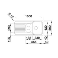 Кухонная мойка Blanco Tipo II 6S (526622) фото №2 — интернет-магазин Desire.md