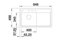 Chiuvetă de bucătărie Blanco Zenar 45S-FM (526040) imaginea #2 — magazin online Desire.md
