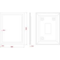 Oglindă baie Dubiel Vitrum Focus 80x120 Led (13774) imaginea #6 — magazin online Desire.md