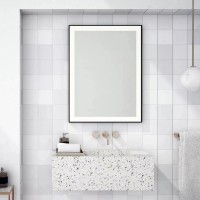 Oglindă baie Dubiel Vitrum Logan Black 60x80 Led (10523)