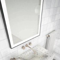 Oglindă baie Dubiel Vitrum Logan Black 75x120 Led (08784) imaginea #6 — magazin online Desire.md