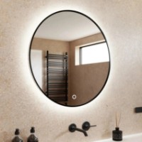 Oglindă baie Dubiel Vitrum Zoe Black 90 Led (04686)