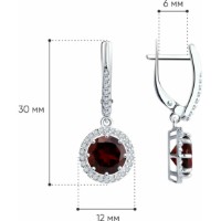 Cercei SOLOVOV JEWELRY 94-321-02052-2 4,29g imaginea #2 — magazin online Desire.md
