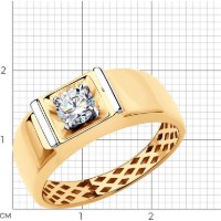 Кольцо SOLOVOV JEWELRY 018381 s.18 2,9g фото №2 — интернет-магазин Desire.md