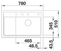 Chiuvetă de bucătărie Blanco Zenar XL 6S Compact (523782) imaginea #2 — magazin online Desire.md