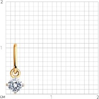 Подвеска SOLOVOV JEWELRY 035007 0,26g фото №3 — интернет-магазин Desire.md
