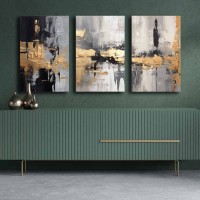 Set de 3 tablouri Wallity 3P4570GSC-009
