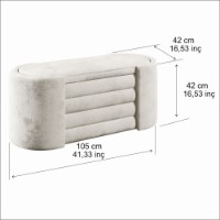 Bancheta Hanah Home Rosa Boxed Cream imaginea #10 — magazin online Desire.md