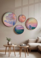 Set de 4 picturi Wallity Huhu293