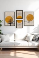 Set de 4 picturi Wallity Huhu455-S