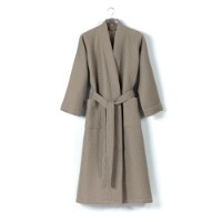 Halat de baie Halat L'Essentiel Mia Waffle Warm Grey, s.L