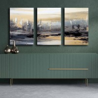 Set de 3 tablouri Wallity 3P4570GSC-004