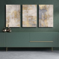 Set de 3 tablouri Wallity 3P4570GSC-018