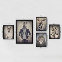 Set de 5 picturi Wallity Set 055 imaginea #2 — magazin online Desire.md