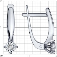Cercei SOLOVOV JEWELRY 1021341 1,96g imaginea #3 — magazin online Desire.md