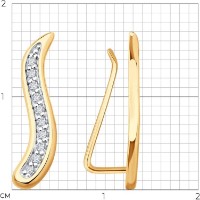 Cercei SOLOVOV JEWELRY 51-120-02905-1 1,32g imaginea #3 — magazin online Desire.md