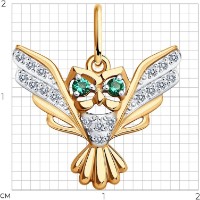 Pandantiv SOLOVOV JEWELRY 51-130-01668-1 1,07g imaginea #2 — magazin online Desire.md