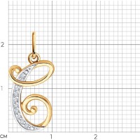 Pandantiv SOLOVOV JEWELRY 51-130-02885-1 0,94g imaginea #3 — magazin online Desire.md