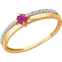 Кольцо SOLOVOV JEWELRY 51-210-01067-2 s.19 1,12g
