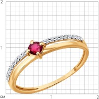 Кольцо SOLOVOV JEWELRY 51-210-01067-2 s.19 1,12g фото №6 — интернет-магазин Desire.md