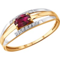 Кольцо SOLOVOV JEWELRY 51-210-01279-2 s.17,5 1,28g
