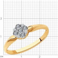 Кольцо SOLOVOV JEWELRY 51-210-01297-1 s.18 1,42g фото №2 — интернет-магазин Desire.md