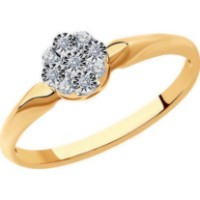 Кольцо SOLOVOV JEWELRY 51-210-01297-1 s.18 1,42g