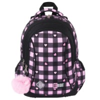 Школьный рюкзак St.Right Pink Checkered (57822) фото №2 — интернет-магазин Desire.md