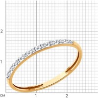 Кольцо SOLOVOV JEWELRY 51-210-01955-1 s.15,5 0,83g фото №2 — интернет-магазин Desire.md