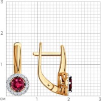 Cercei SOLOVOV JEWELRY 51-220-01772-3 2,74gr imaginea #3 — magazin online Desire.md