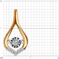 Pandantiv SOLOVOV JEWELRY 51-230-01075-1 0,84g imaginea #2 — magazin online Desire.md