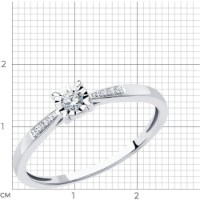 Inel SOLOVOV JEWELRY 52-210-01672-1 s.16,5 1,51g imaginea #3 — magazin online Desire.md