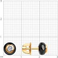 Cercei SOLOVOV JEWELRY 6025069 1,46g imaginea #2 — magazin online Desire.md