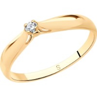 Кольцо SOLOVOV JEWELRY 87010076 s.17 1,49g