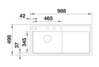 Chiuvetă de bucătărie Blanco Zenar XL 6S-FM (523929) imaginea #2 — magazin online Desire.md