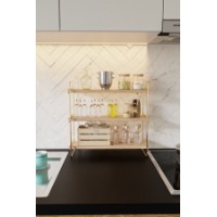 Suport bucătărie Hanah Home Masa Ustu 3 Katli Organizer Servis Rafi imaginea #3 — magazin online Desire.md