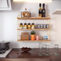 Suport bucătărie Hanah Home 3lu Duvar Rafi Kitaplik imaginea #2 — magazin online Desire.md