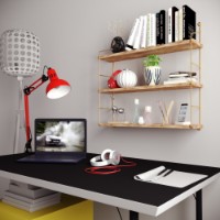 Suport bucătărie Hanah Home 3lu Duvar Rafi Kitaplik imaginea #3 — magazin online Desire.md